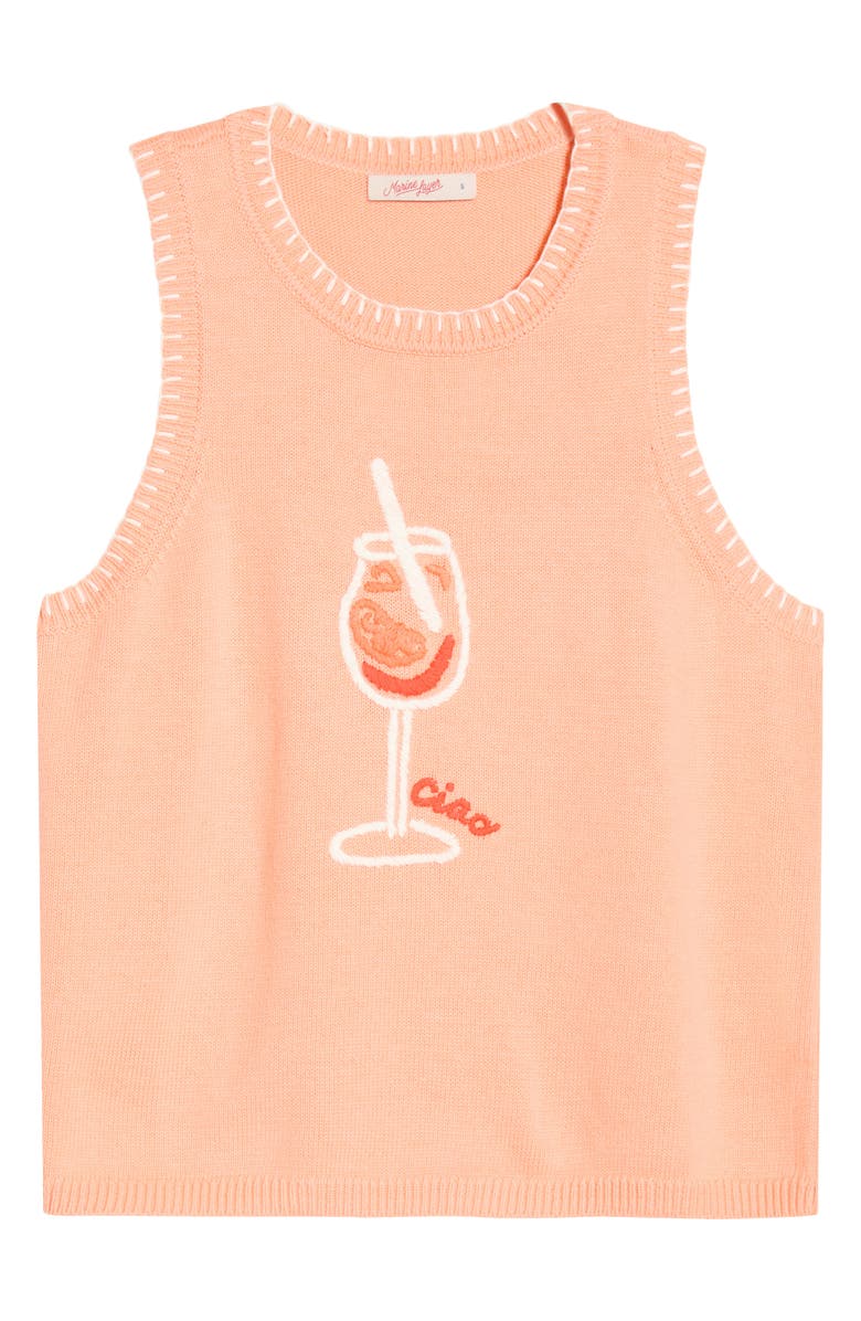 Marine Layer Marisol Cotton Sweater Vest, Main, color, Aperol