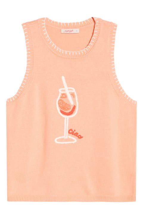 Marisol Cotton Sweater Vest