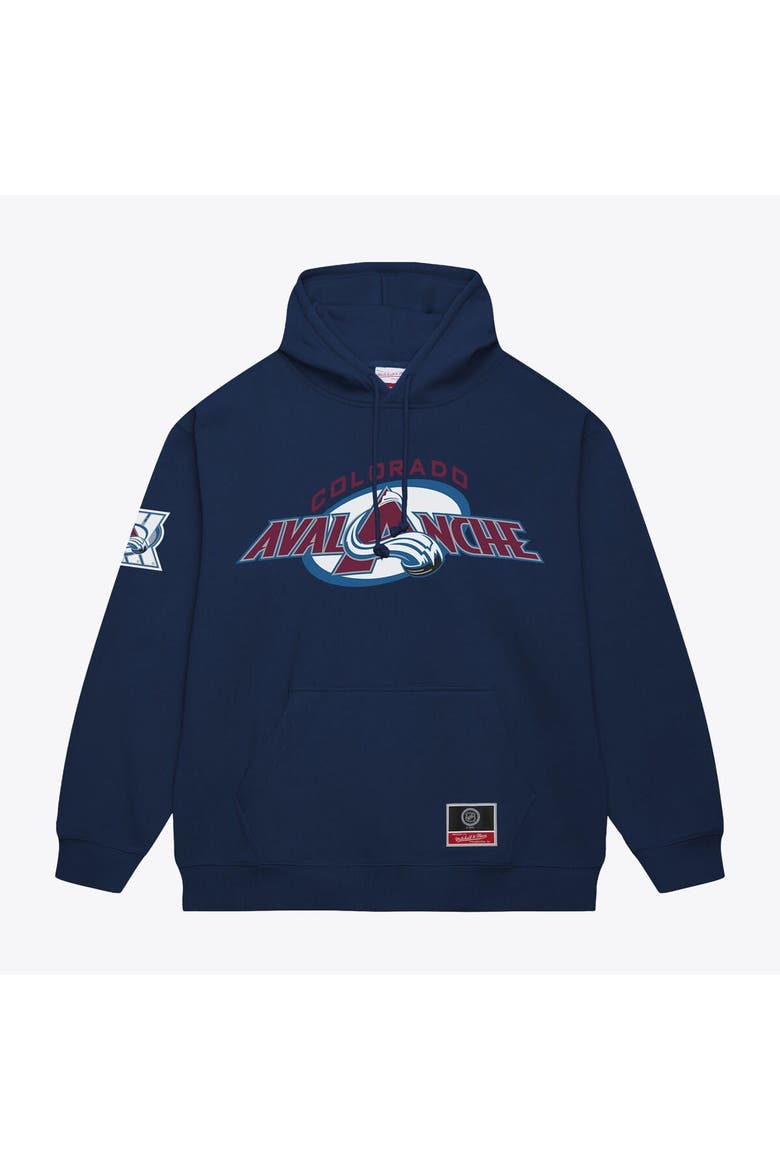 Men's Mitchell & Ness Navy Colorado Avalanche Team Up Hoodie, Main, color, Navy