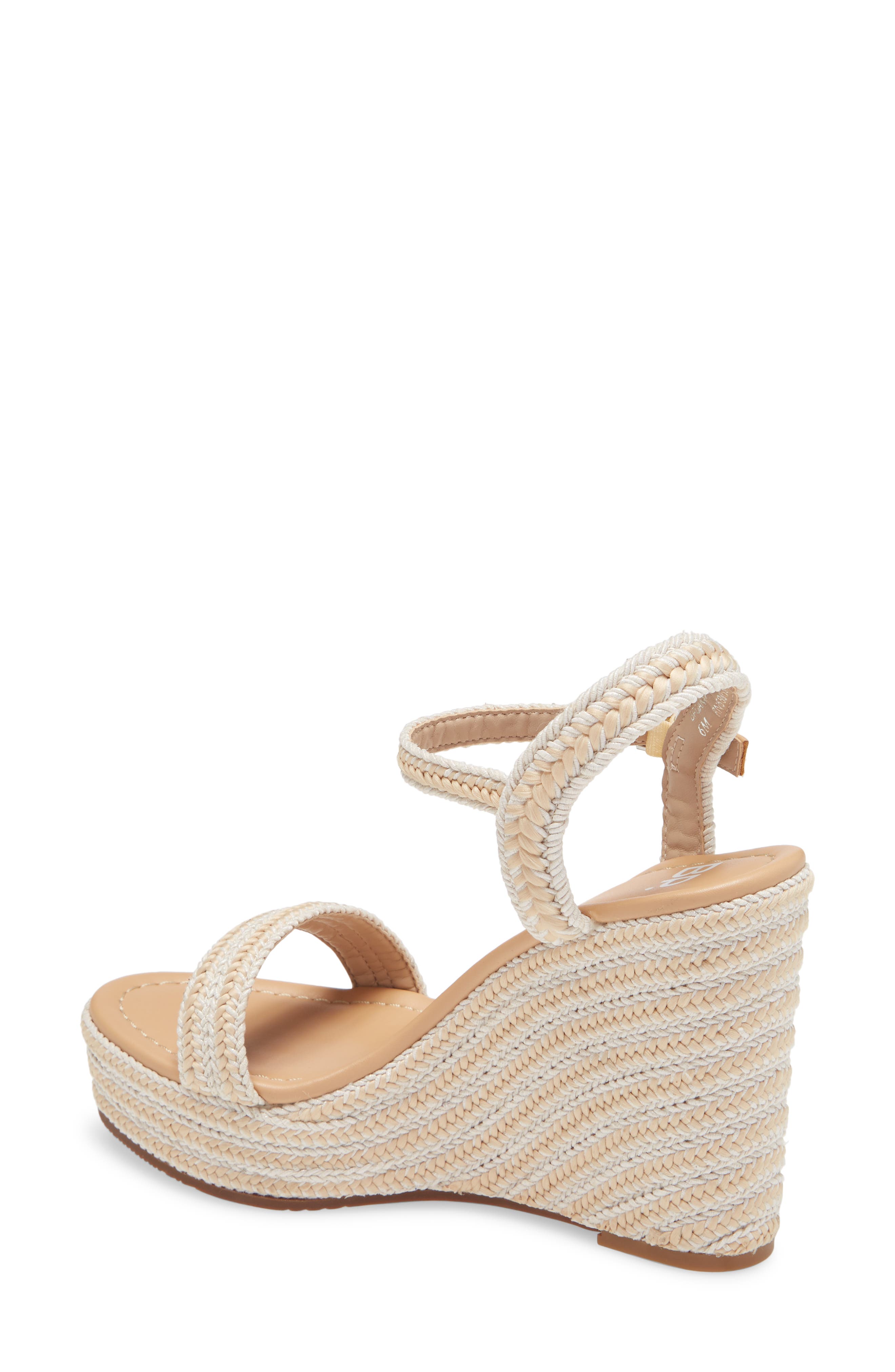 Giana Platform Wedge Sandal, Alternate, color, TAN NATURAL