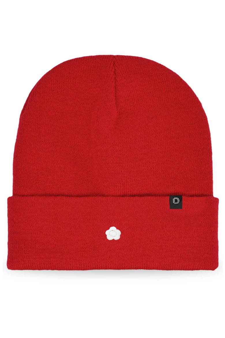 Lil Flower Beanie Cap, Main, color, Red