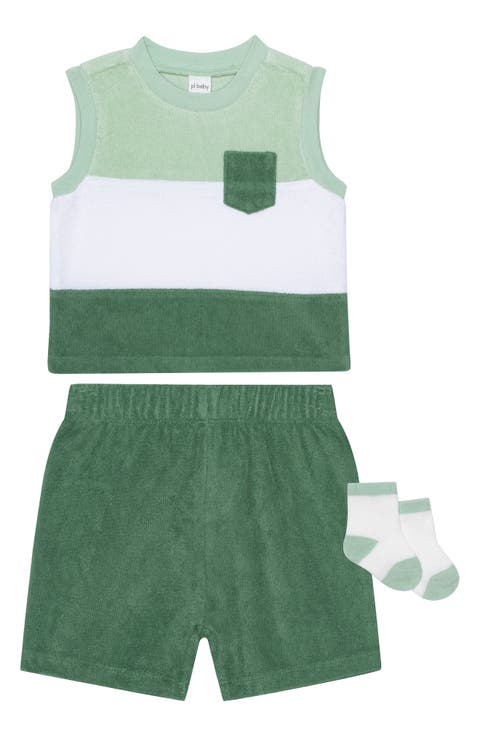 Terry Tank, Shorts & Socks Set (Baby)