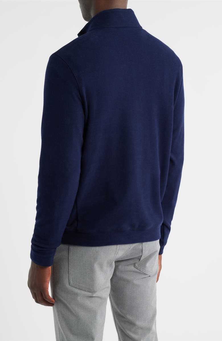 Scott Barber Mock Neck Stretch Fleece Half Zip Pullover, Alternate, color, Navy