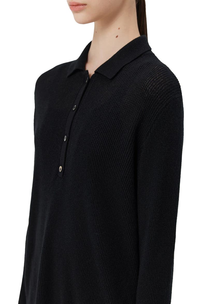Women's Cashmere Polo, Alternate, color, black