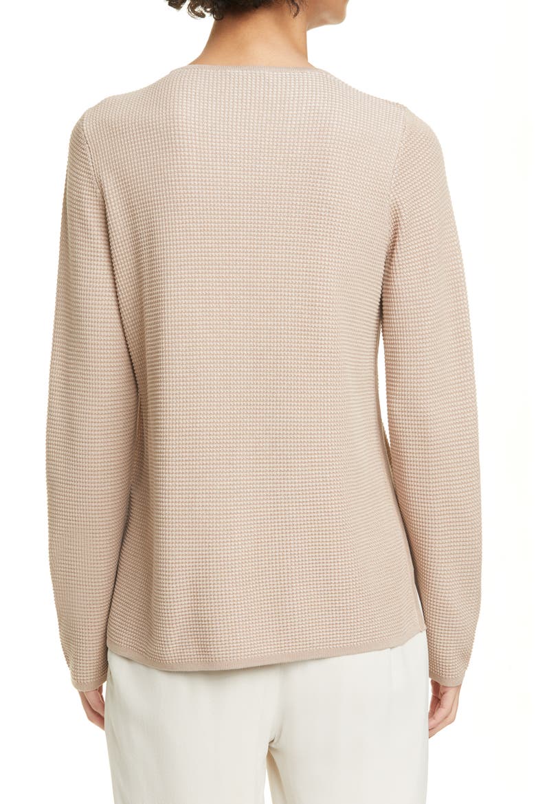 Crewneck Silk Blend Top, Alternate, color, BRAMBLE