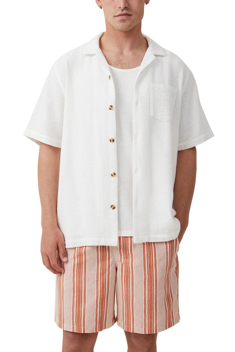Kahuna Stripe Shorts, Alternate, color, CLAY VERTICAL