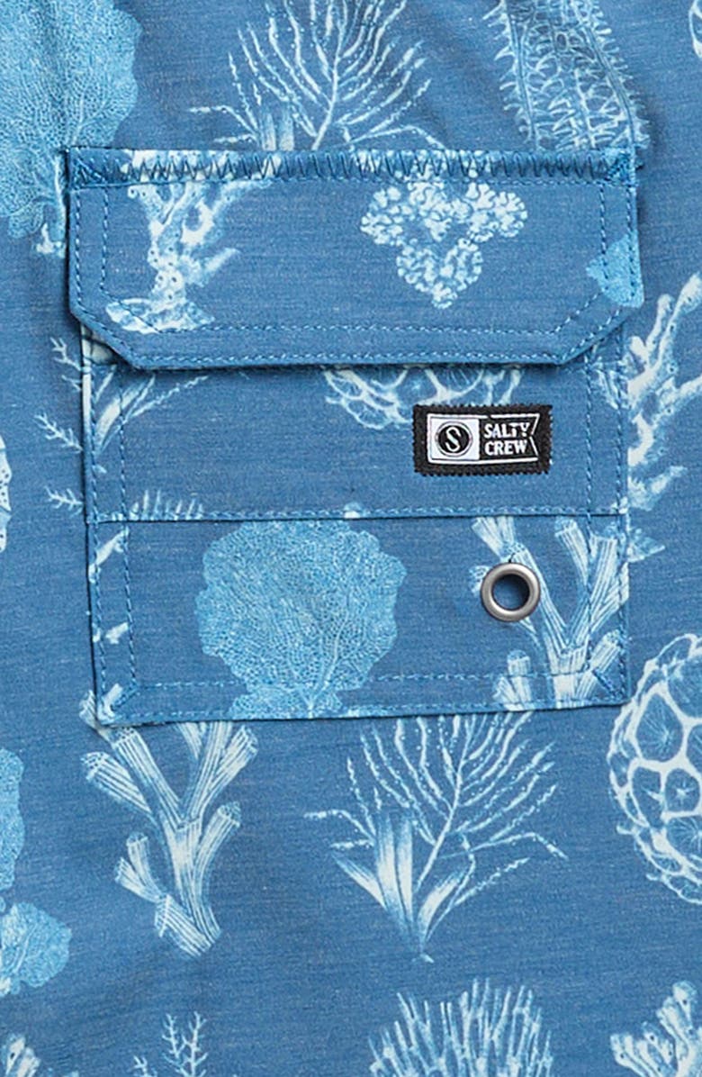 Salty Crew Kids' Crew Volley Swim Trunks, Alternate, color, Cast Blue