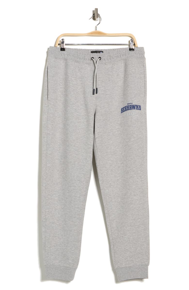 BOSS Sanders Seattle Seahawks NFL Joggers, Main, color, Light/ Pastel Grey