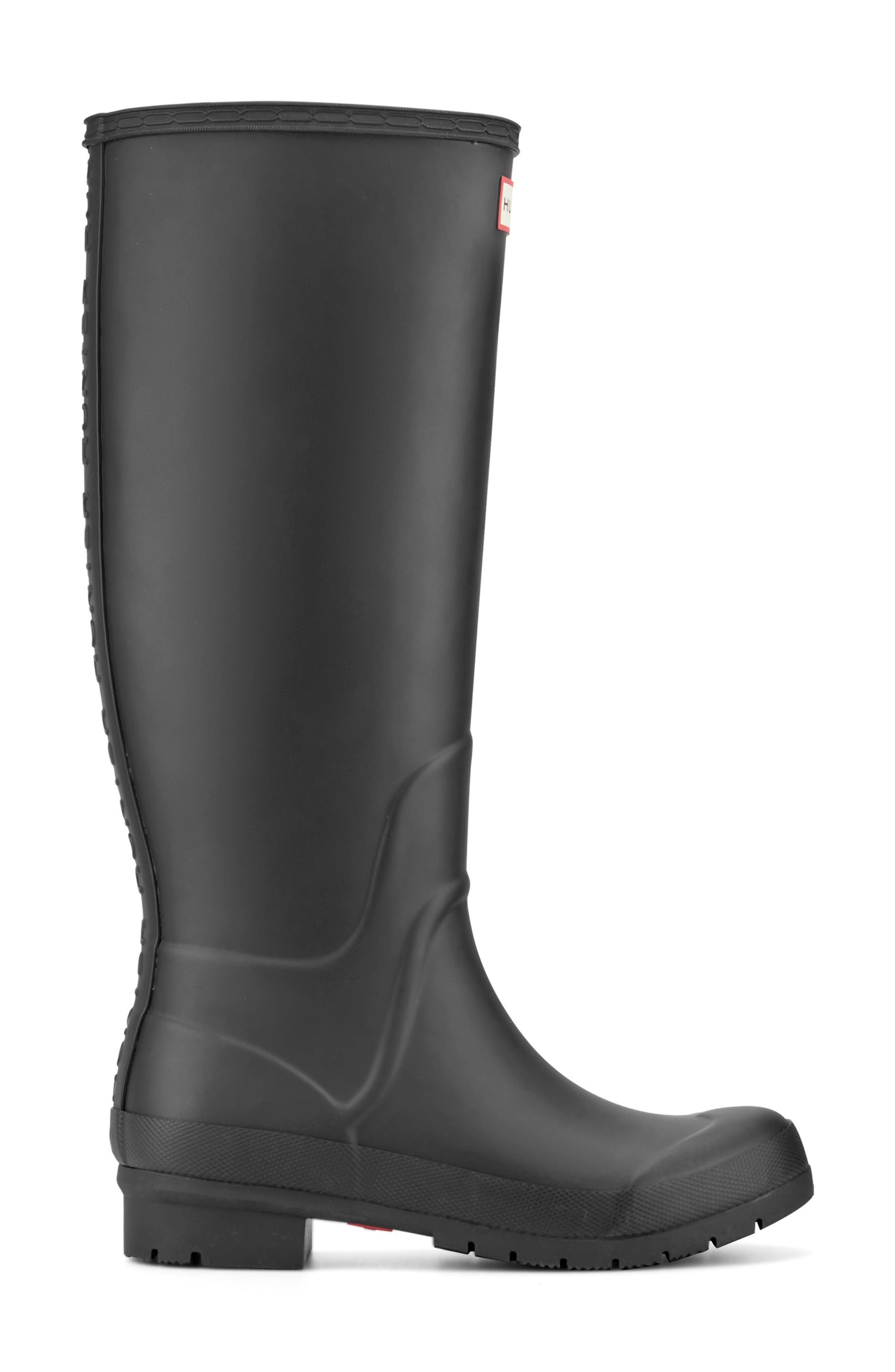 Lily Waterproof Rain Boot, Alternate, color, BLACK