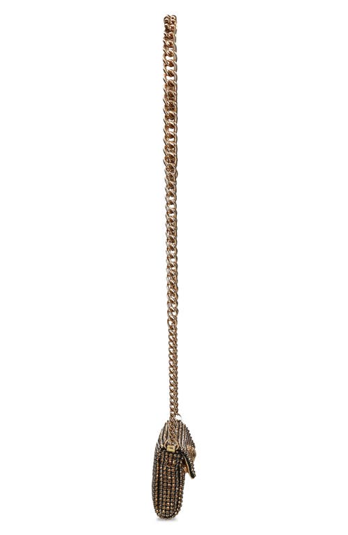 Kurt Geiger Mini Party Crossbody Bag In Gold