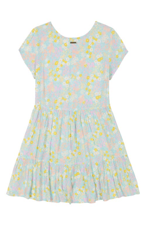Billabong Kids' Send Good Waves Tiered Crinkle Crepe Dress
