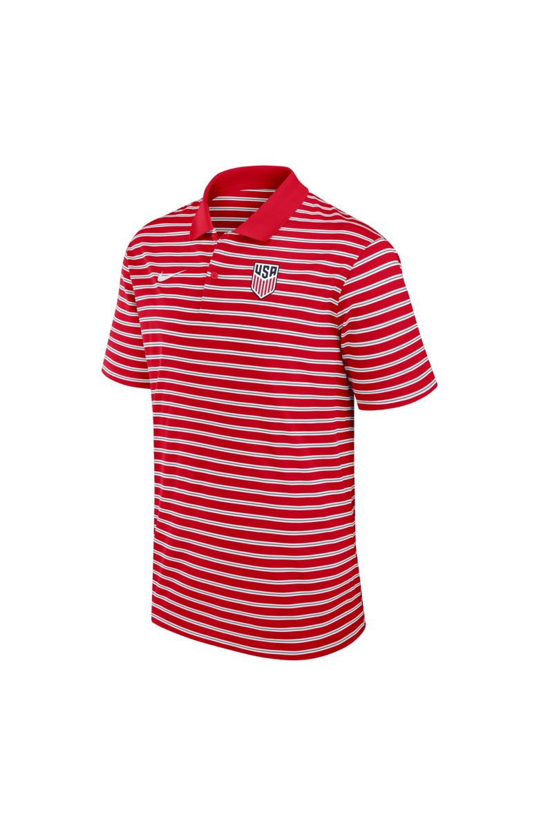 Nike Men's Nike Red USMNT Dri-FIT Victory Stripe Polo, Main, color, Red