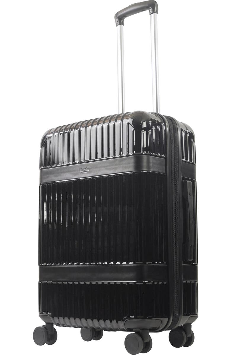 MARTHA STEWART The Bedford 26" Hardside Spinner, Main, color, Black