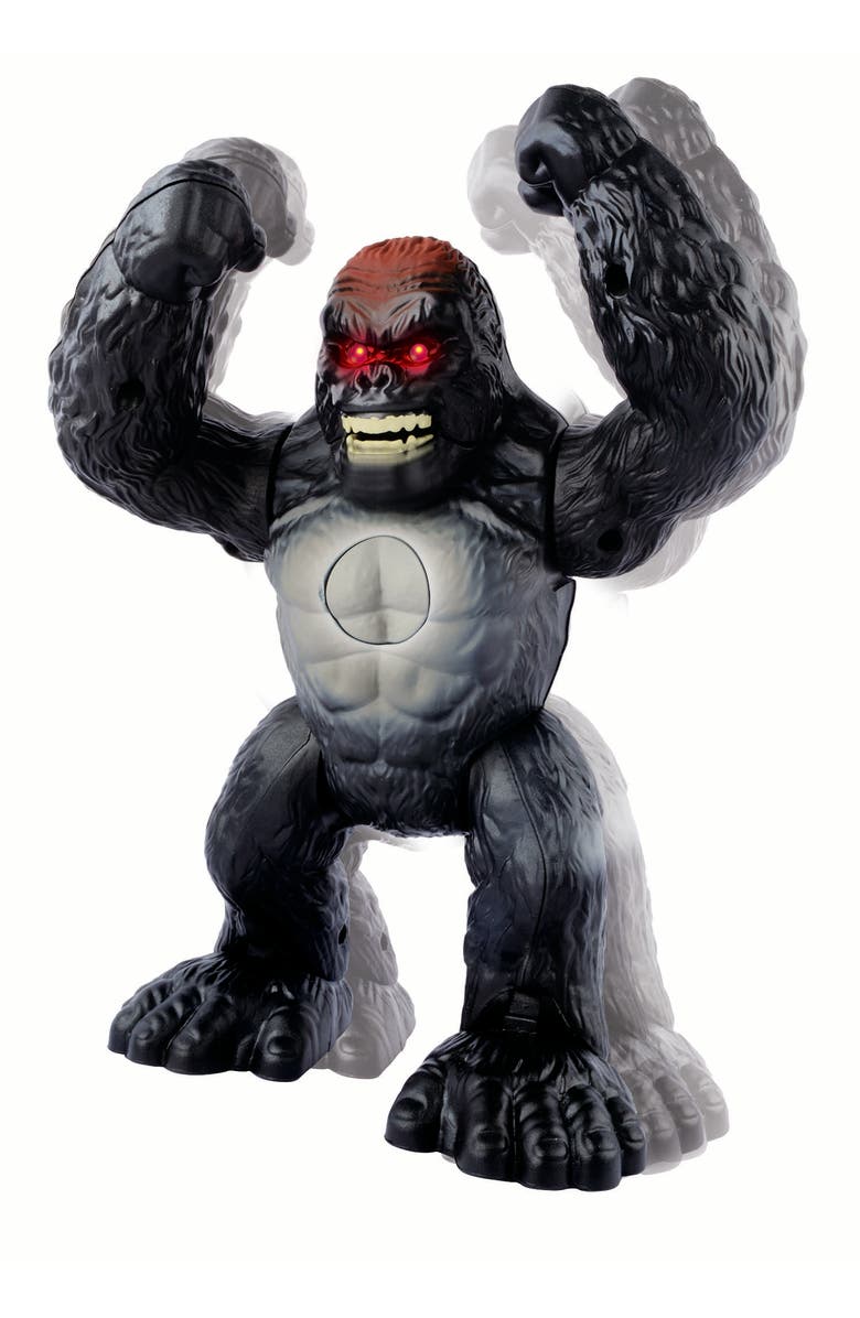 Red Box Walking Gorilla with Light 
Sound, Alternate, color, Gray