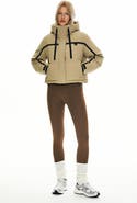 Orolay Winter Quilted Hooded Cropped Down Puffer Jacket