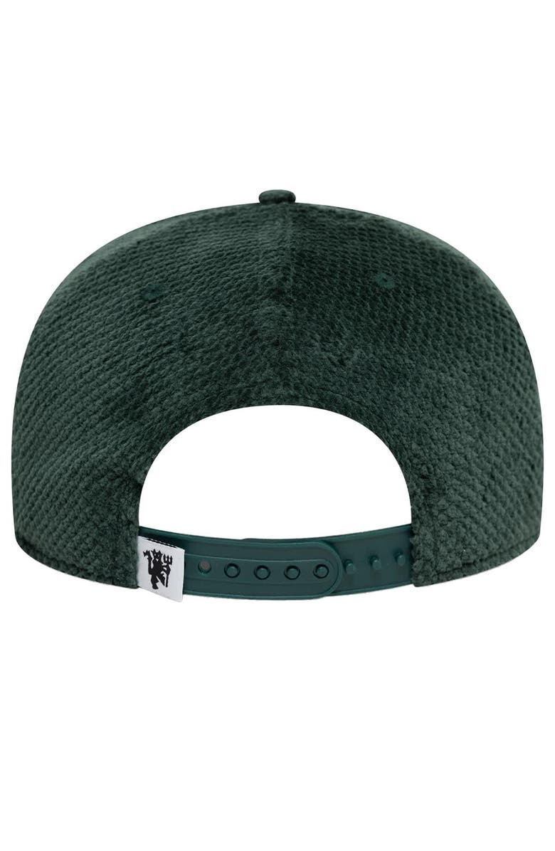 New Era Men's New Era  Green Manchester United Bobble Terry 9FIFTY Snapback Hat, Alternate, color, 