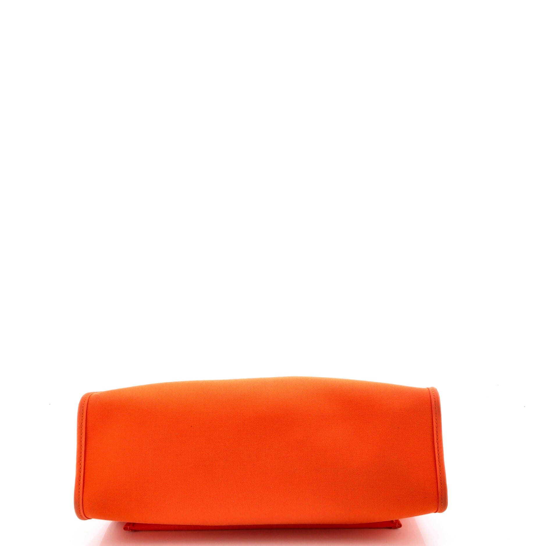 Herbag Zip Leather and Toile 31, Alternate, color, Orange