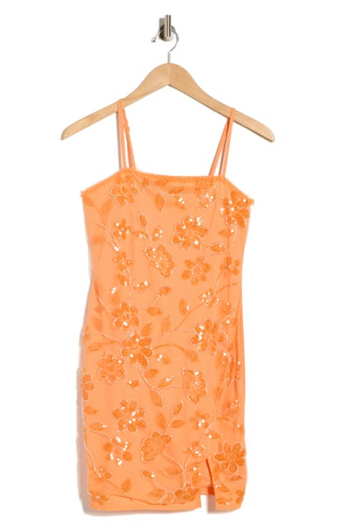 Floral Sequin Minidress