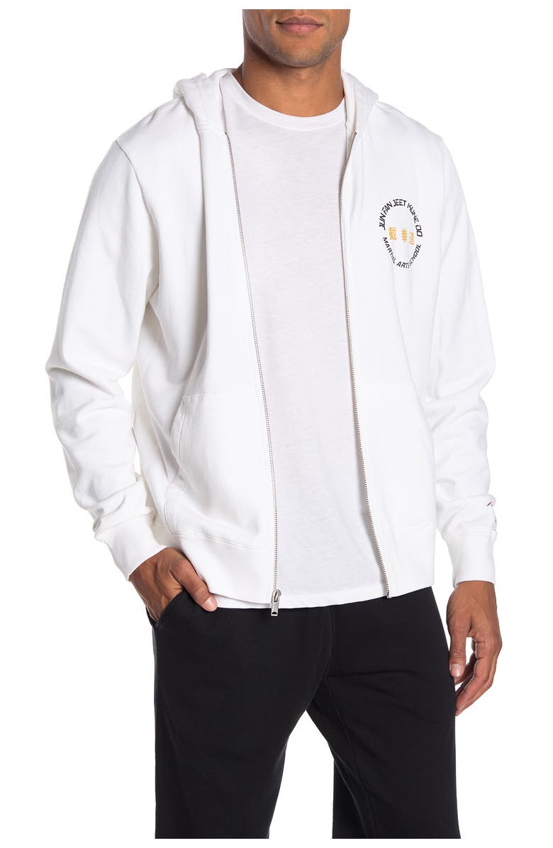 Ovadia Bruce Lee Front Zip Hooded Jacket, Main, color, 