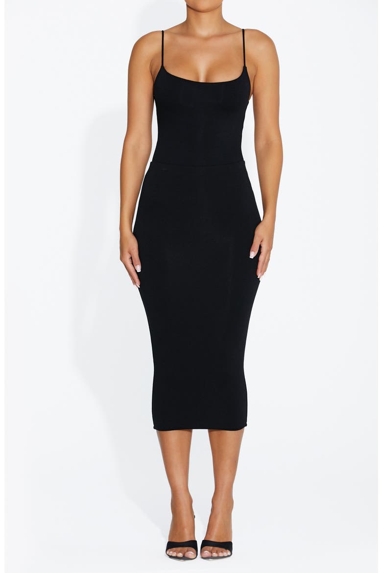 Got the Scoop Tank Bodysuit, Alternate, color, BLACK