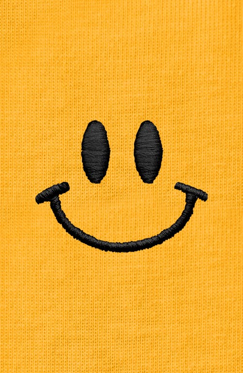 Dalix Smile Face Tee In Gold
