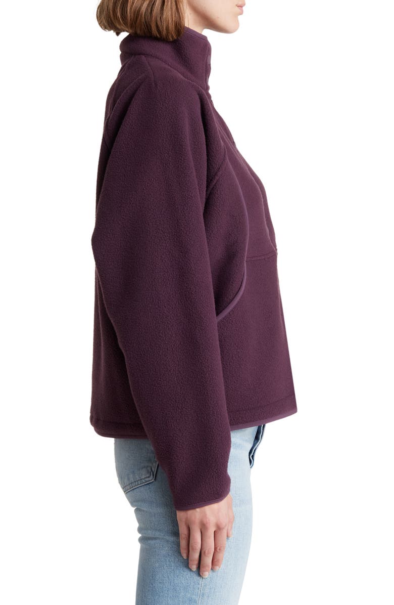 Outdoor Voices RecFleece Snap-Up Pullover Sweatshirt, Alternate, color,