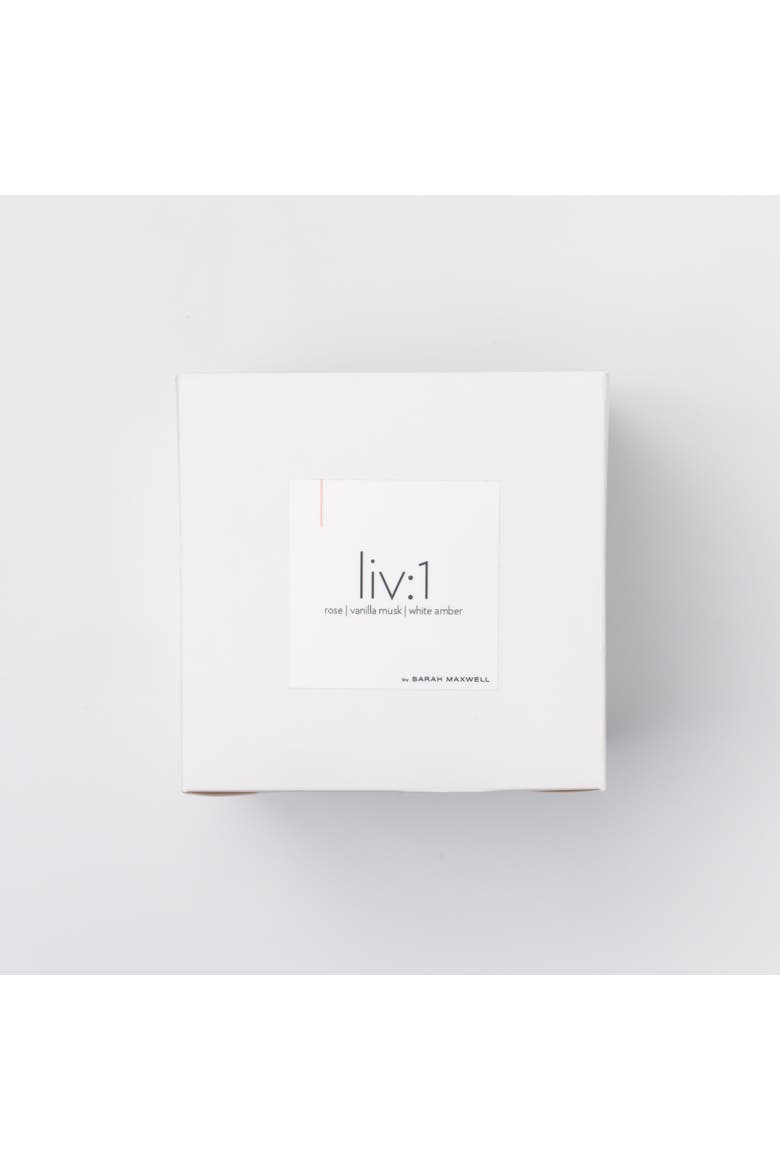 liv1 Scented Candle, Alternate, color, White