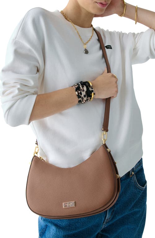 Kate Spade New York Liv Pebble Leather Convertible Shoulder Bag In Brown
