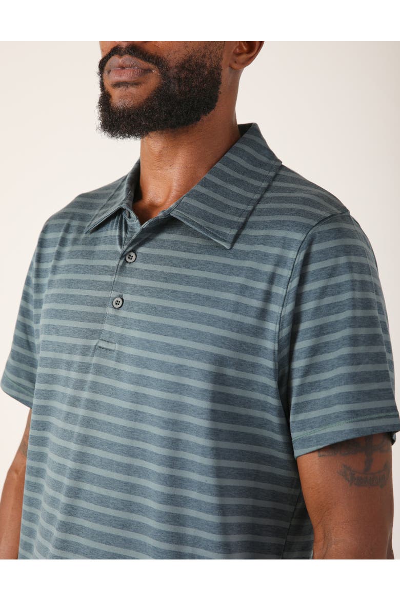 Fairway Polo, Alternate, color, Slate Tonal Stripes