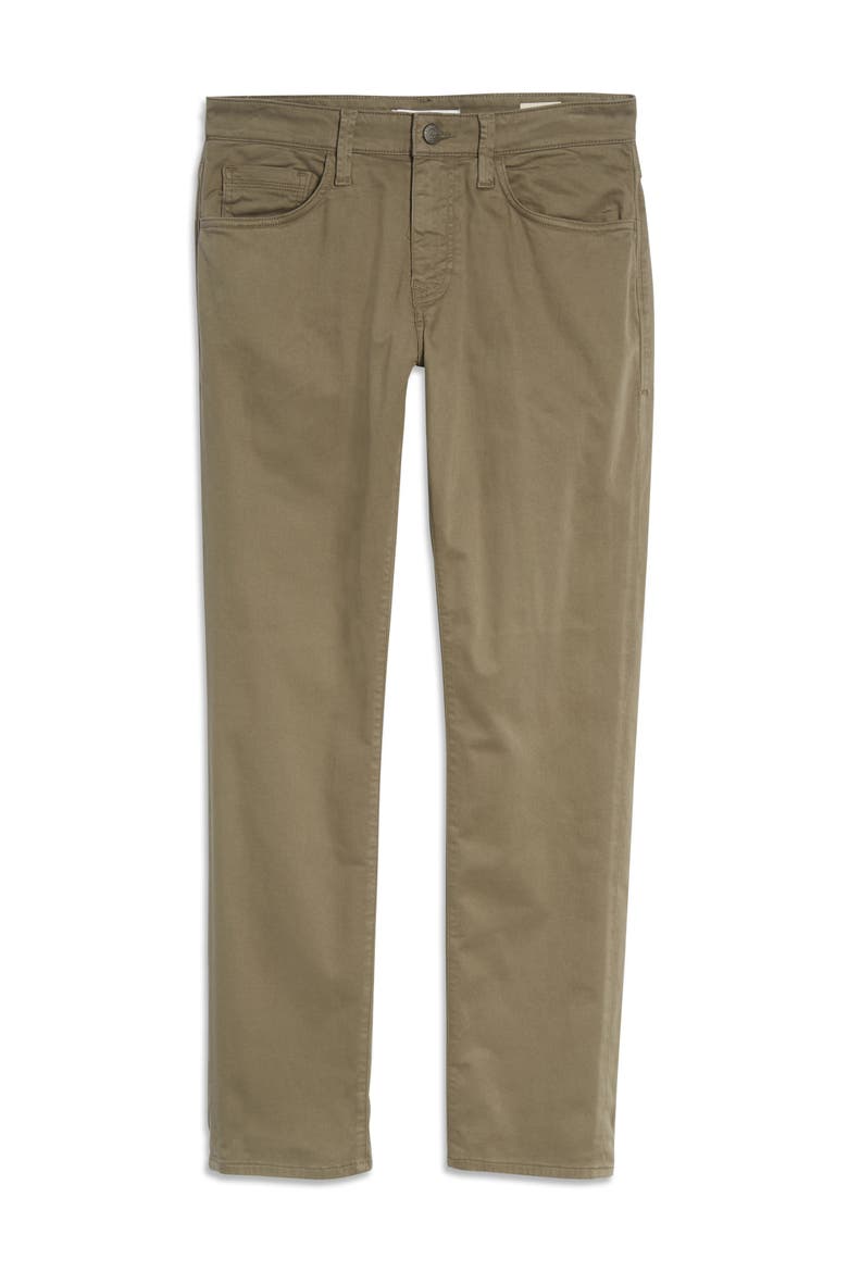 Marcus Slim Straight Leg Five Pocket Pants, Alternate, color, DUSTY OLIVE TWILL
