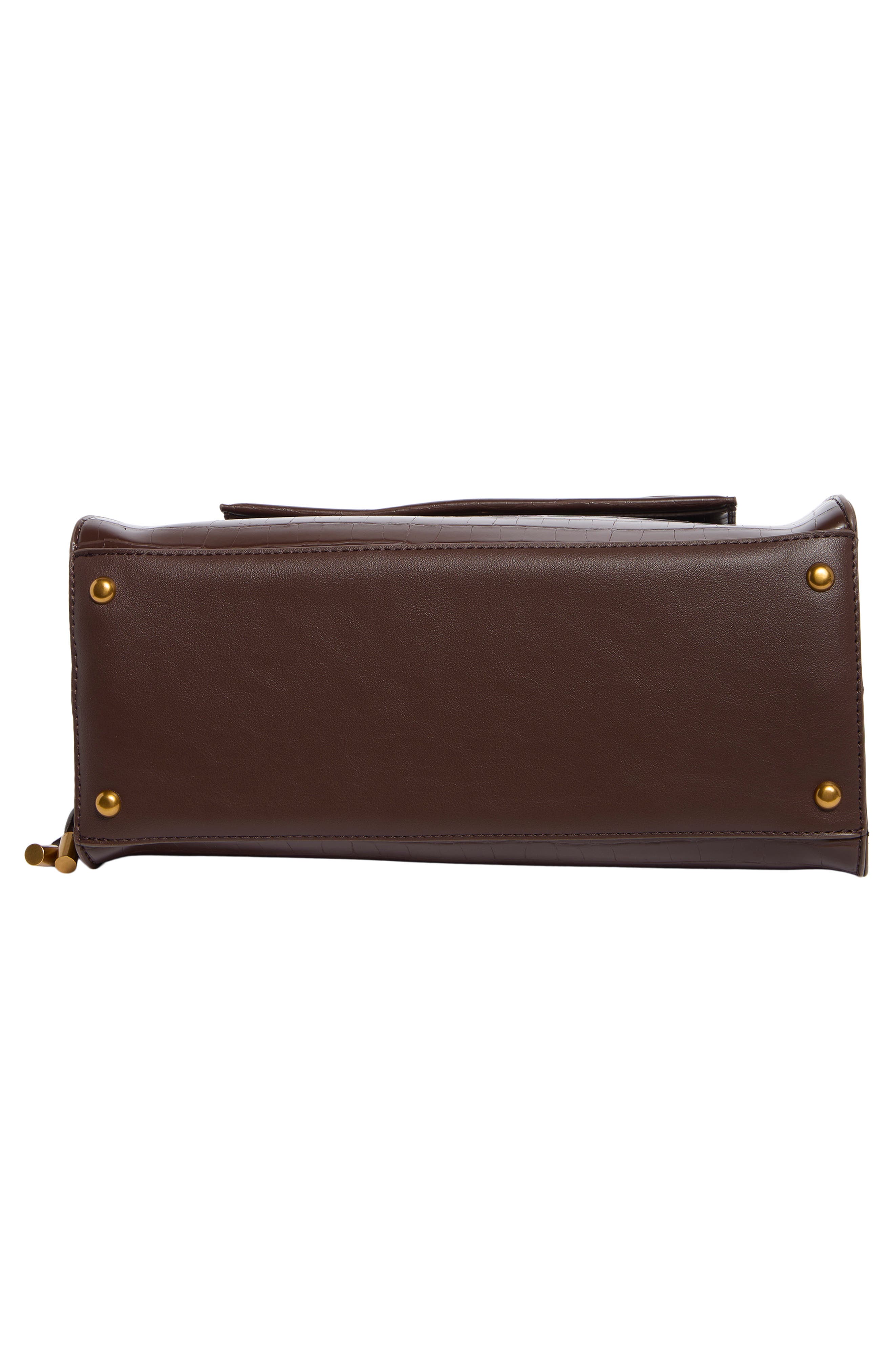 Steve Madden Donegal Satchel, Alternate, color, Chocolate Croco