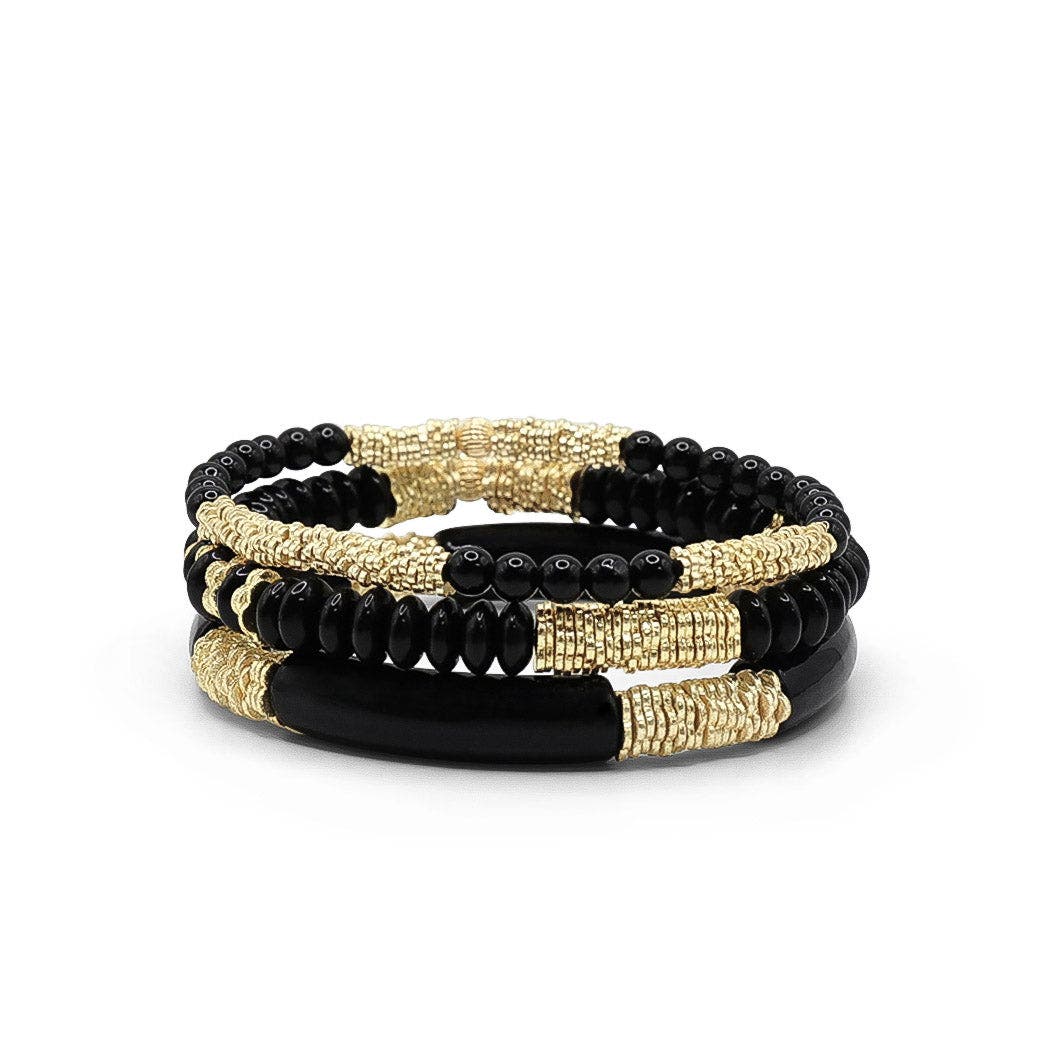 Bowood Lane Midnight Beach Stack in Black 