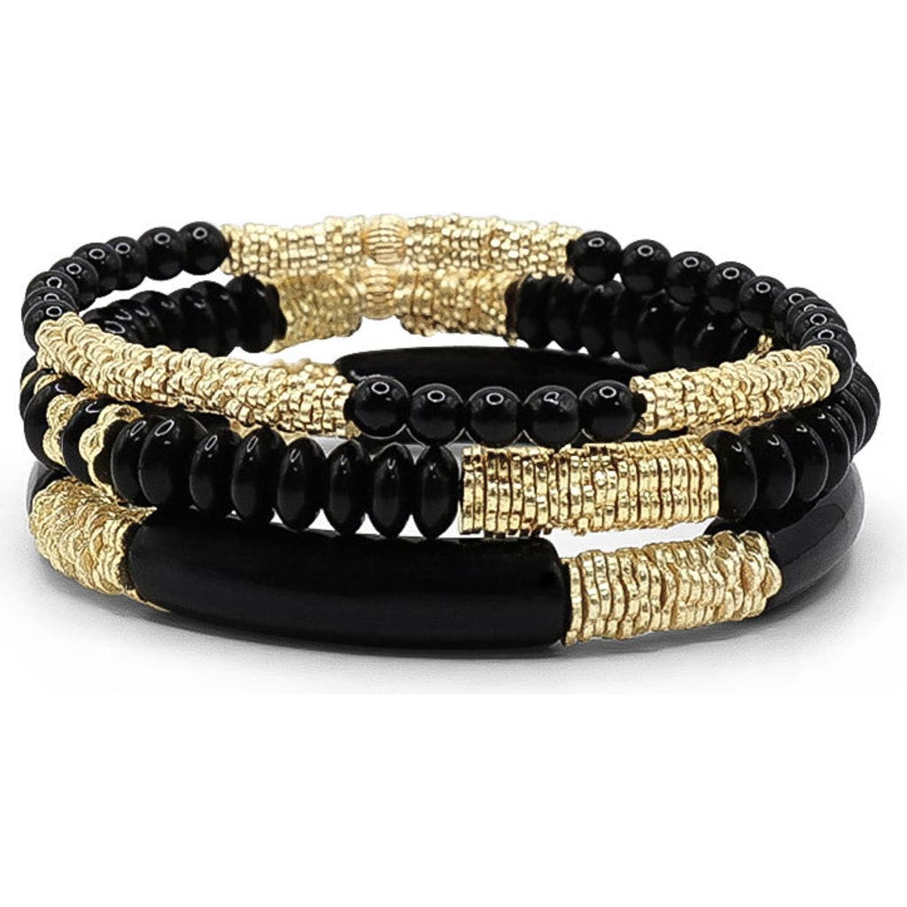 Bowood Lane Midnight Beach Stack In Black