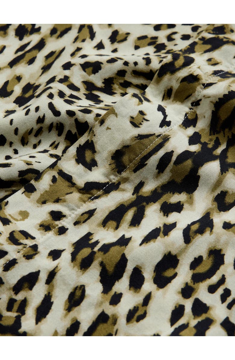 John Varvatos Rodney Leopard Print Button-Up Shirt, Alternate, color,