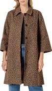 English Factory Animal Print Trench Coat