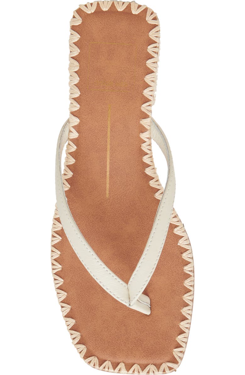 Dolce Vita Barty Flip Flop, Alternate, color, White Leather