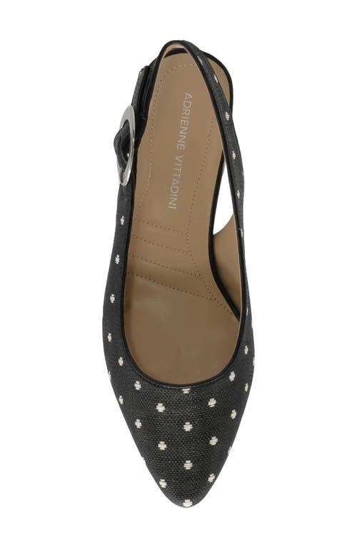 Adrienne Vittadini Papina Slingback Pump In Black Dot