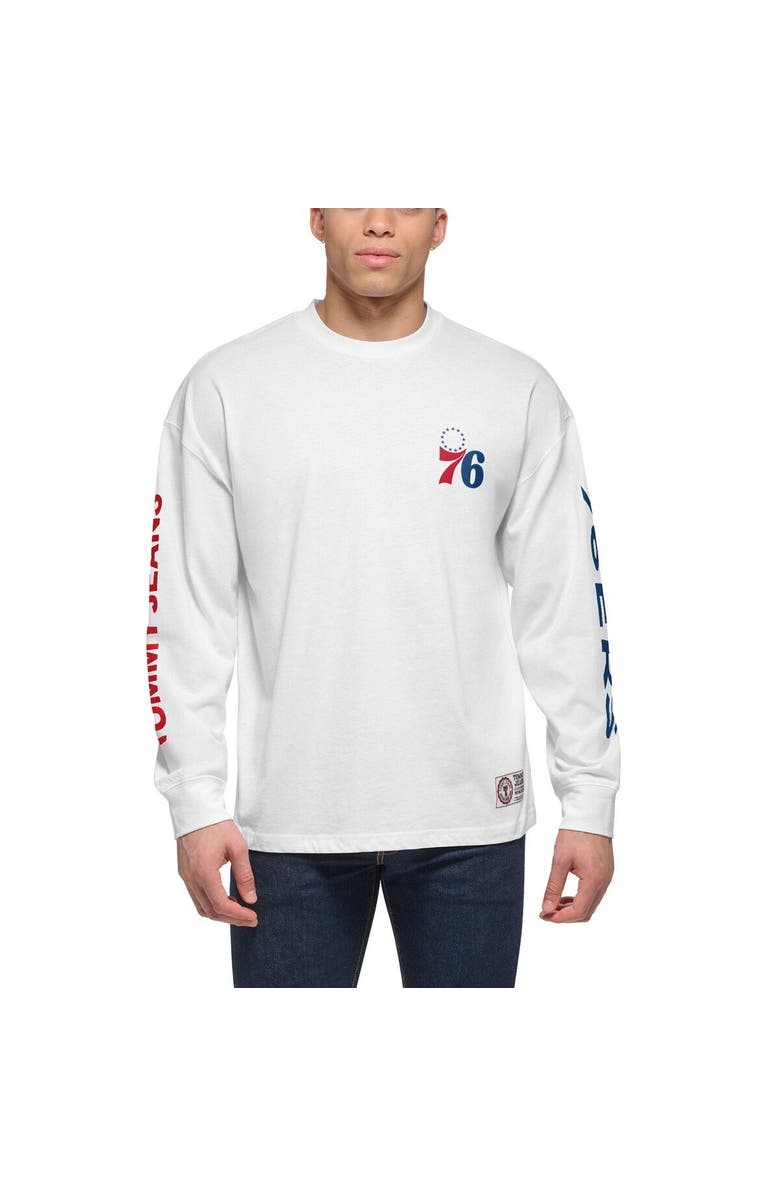 TOMMY JEANS Men's Tommy Jeans Royal/White Philadelphia 76ers Matthew 2-In-1 T-Shirt & Hoodie Combo Set, Alternate, color, Royal