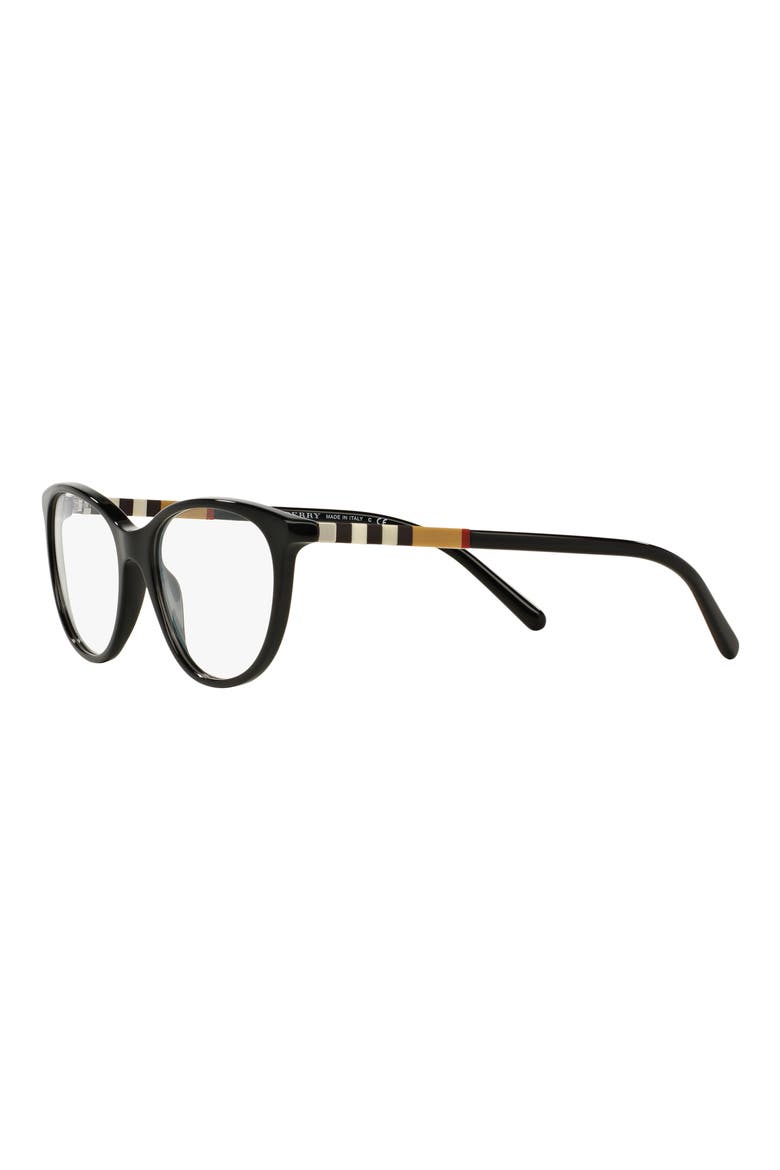 52mm Square Optical Glasses, Alternate, color, BLACK
