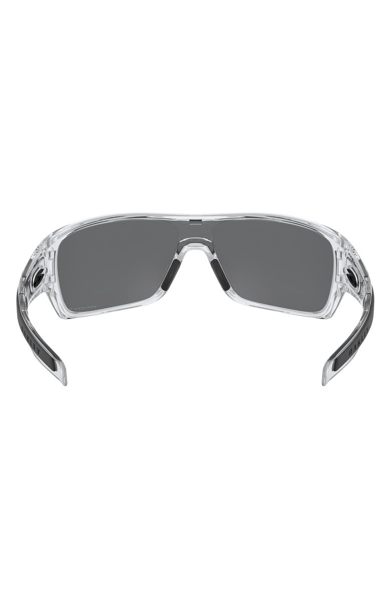 Oakley Turbine Rotor 128mm Polarized Shield Sunglasses, Alternate, color, Clear