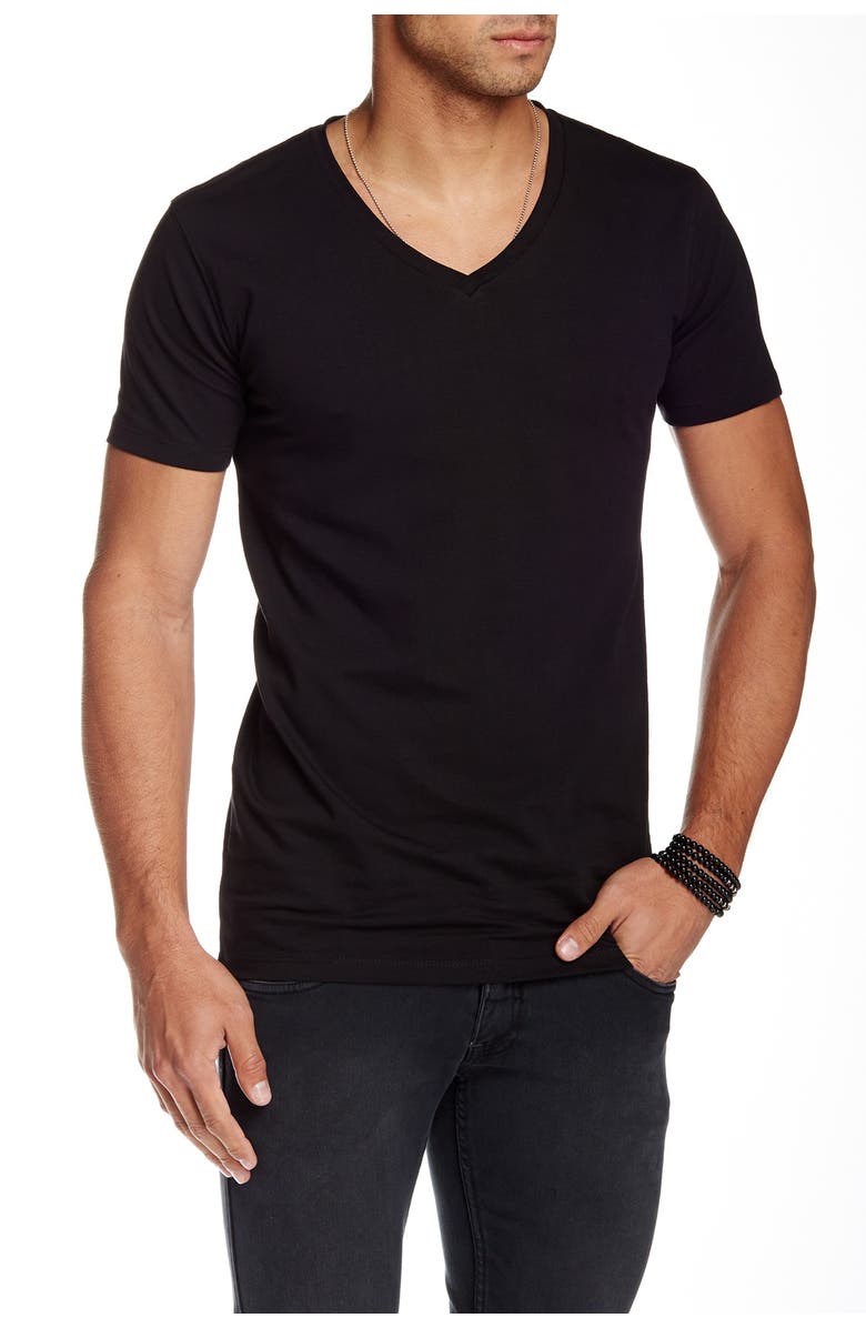 LINDBERGH V-Neck Stretch T-Shirt, Main, color, 