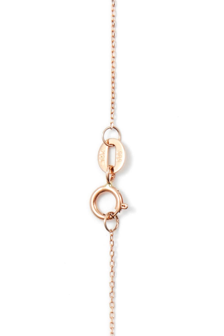 'Sylvie Rose' Diamond Bar Pendant Necklace, Alternate, color, ROSE GOLD