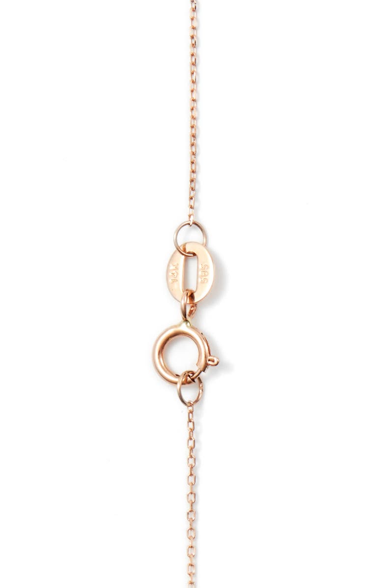 Dana Rebecca Designs 'Sylvie Rose' Diamond Bar Pendant Necklace, Alternate, color, Rose Gold