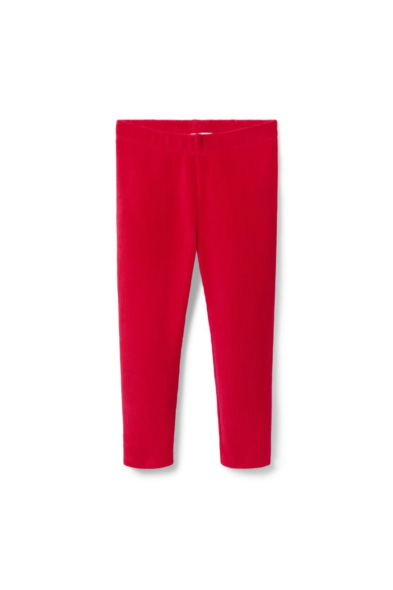 Corduroy Velour Legging, Main, color, Red