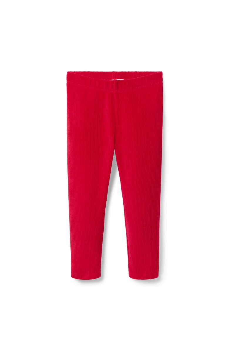 Janie and Jack Corduroy Velour Legging, Main, color, Red