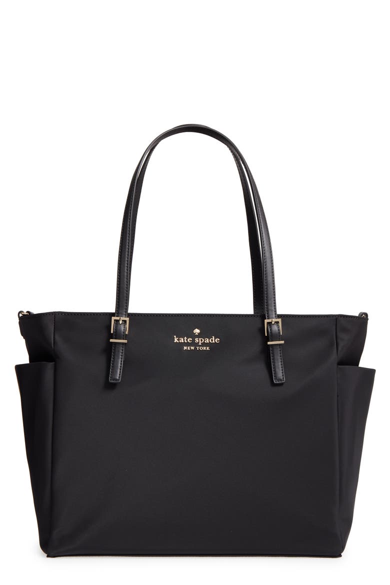 kate spade watson lane betheny nylon diaper bag, Main, color, BLACK