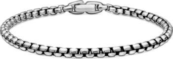 David Yurman Men's Box Chain Bracelet in Sterling Silver, 4mm 