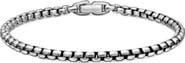 David Yurman Men's Box Chain Bracelet in Sterling Silver, 4mm