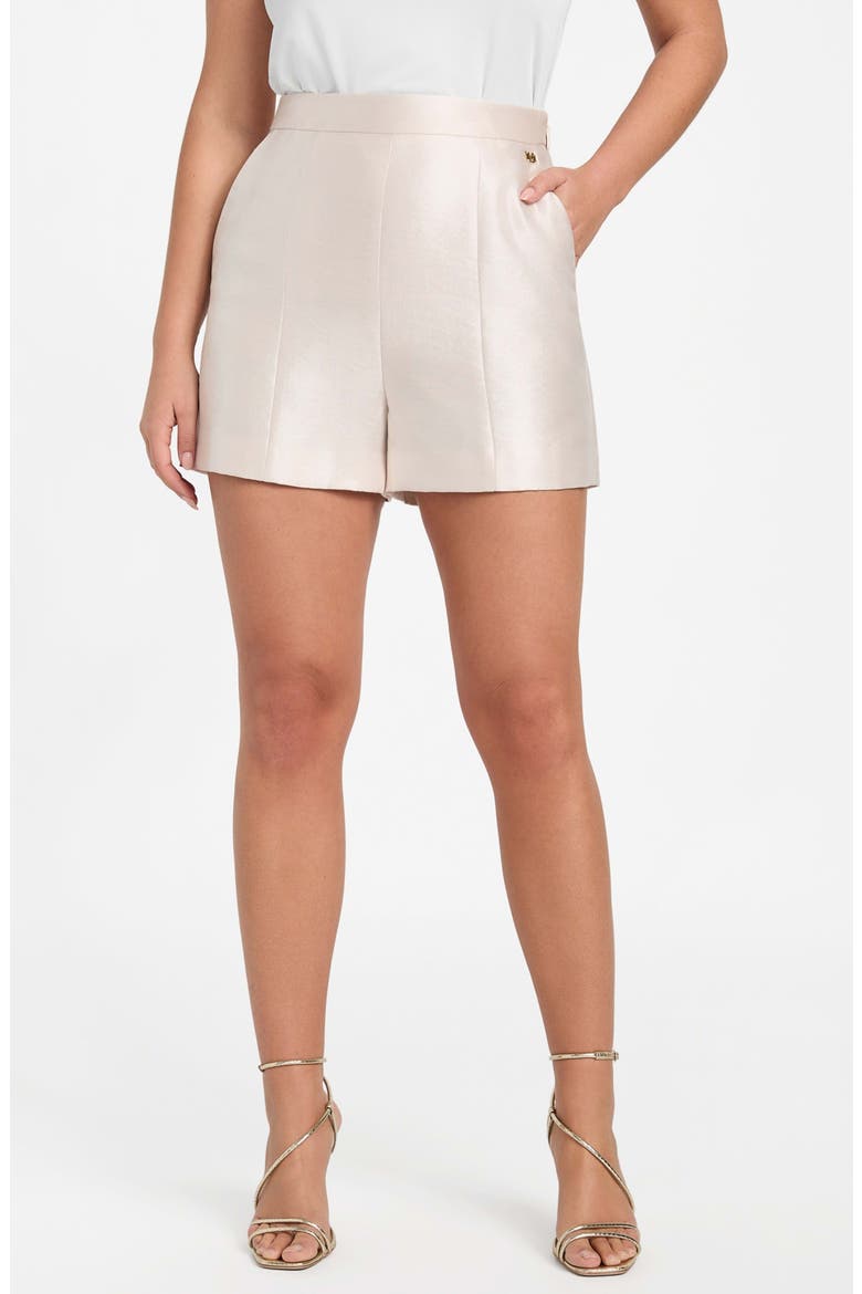 Milla Metallic Shorts, Main, color, LATINUM MULTI