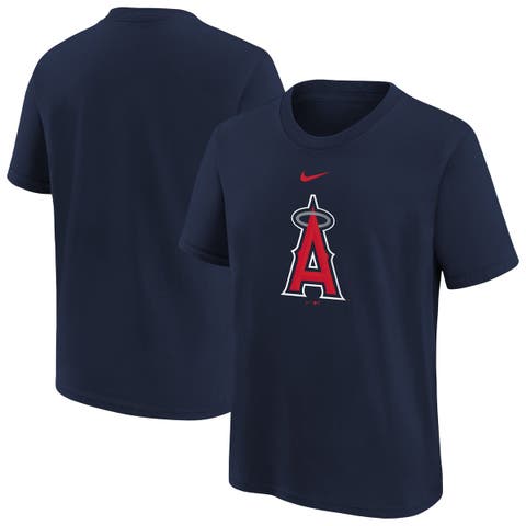 Youth Nike  Navy Los Angeles Angels Large Logo T-Shirt